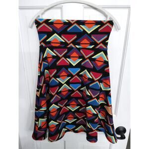 Lularoe'70s Style women's skirt. Size small geometric pattern Easter Spring